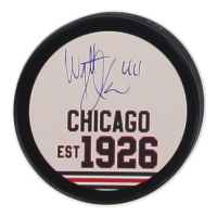 Wyatt Kaiser Signed Blackhawks Logo Hockey Puck (JSA) at PristineAuction.com
