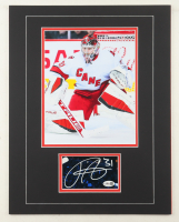 Frederik Andersen Signed 14x18 Custom Matted Cut Display with Photo (JSA) at PristineAuction.com