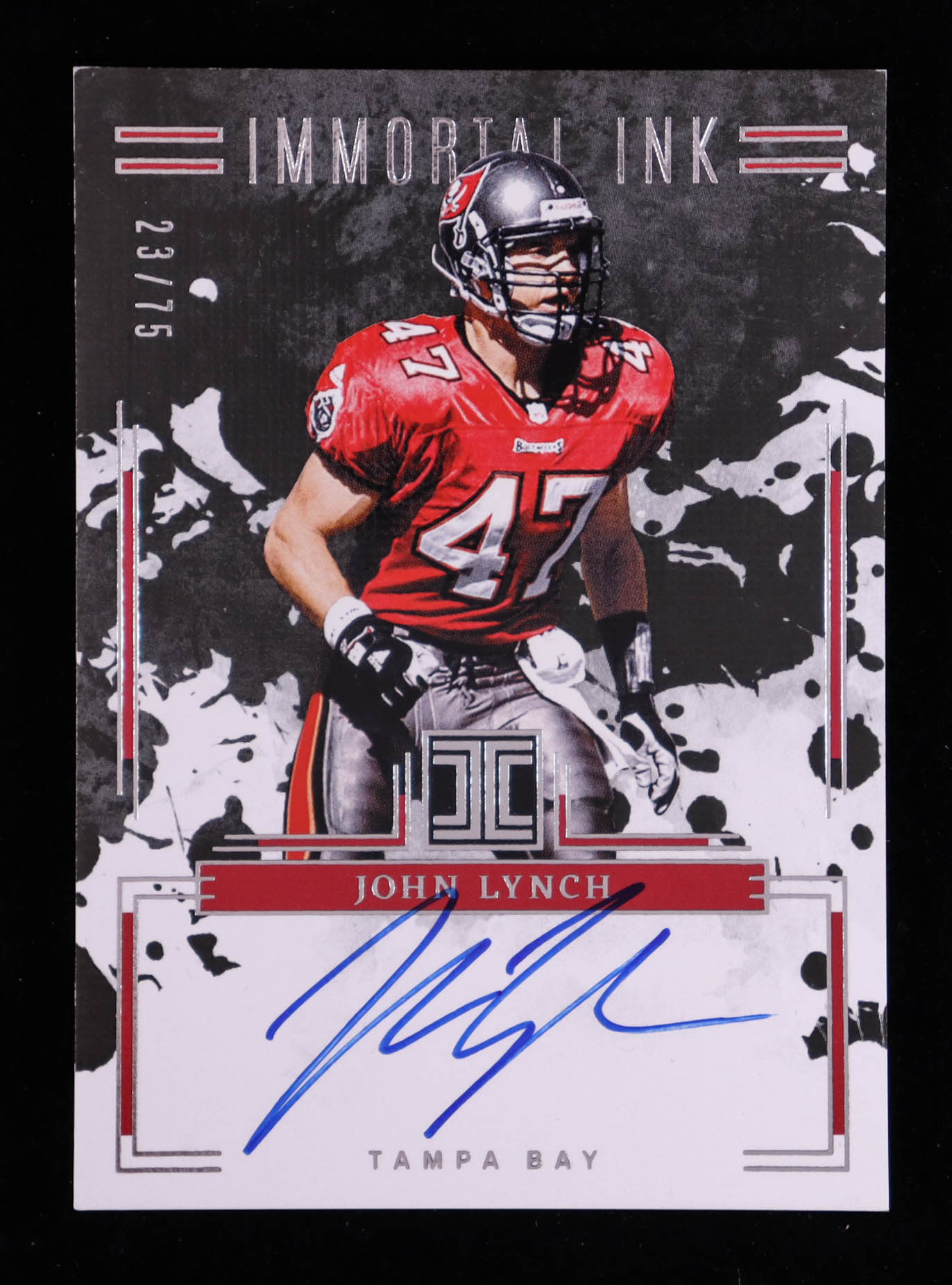 John Lynch 2025 Panini Impeccable Immortal Ink #9 #23/75 at PristineAuction.com John Lynch 2025 Panini Impeccable Immortal Ink #9 #23/75 at PristineAuction.com