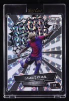 Lamine Yamal 2024 Wild Card Comix Platinum Record Breaker Mosaic Silver #LY03 #1/1 RC at PristineAuction.com