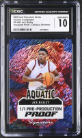 Ace Bailey 2025 Leaf Signature Series Aquatic Autographs Pre-Production Proof Octopus Shimmer #A-AB2 #1/1 RC (CGC 10) at PristineAuction.com