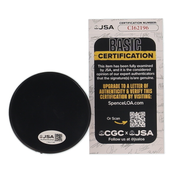 Axel Sandin-Pellikka Signed Team Sweden Logo Hockey Puck (JSA) at PristineAuction.com Axel Sandin-Pellikka Signed Team Sweden Logo Hockey Puck (JSA) at PristineAuction.com