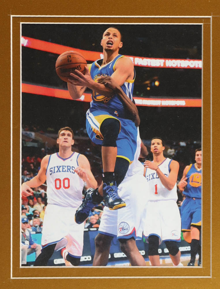 Stephen Curry Signed Custom Framed Jersey Display with (4) NBA Finals Champions Pins (JSA) at PristineAuction.com Stephen Curry Signed Custom Framed Jersey Display with (4) NBA Finals Champions Pins (JSA) at PristineAuction.com