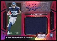 Tyjae Spears 2023 Certified Freshman Fabric Mirror Signatures Pink #42 #114/299 RC at PristineAuction.com