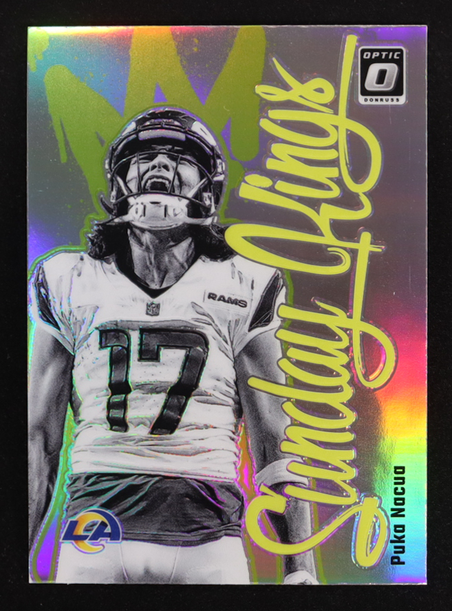 Puka Nacua 2024 Donruss Optic Sunday Kings #24 at PristineAuction.com Puka Nacua 2024 Donruss Optic Sunday Kings #24 at PristineAuction.com