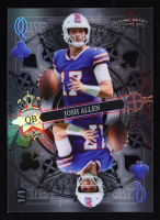 Josh Allen 2024 Wild Card 5 Card Draw Queen of Clubs Black #JAN #1/1 at PristineAuction.com