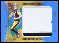 Will Howard 2025 Panini Origins Rookie Jumbo Jerseys Blue #23 #43/49 RC at PristineAuction.com