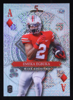 Emeka Egbuka 2023 Wild Card 5 Card Ace of Diamonds Platinum Mojo #EEN #1/1 RC at PristineAuction.com