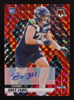 Grey Zabel 2025 Panini Mosaic Rookie Autographs Mosaic Red #328 #157/199 RC at PristineAuction.com