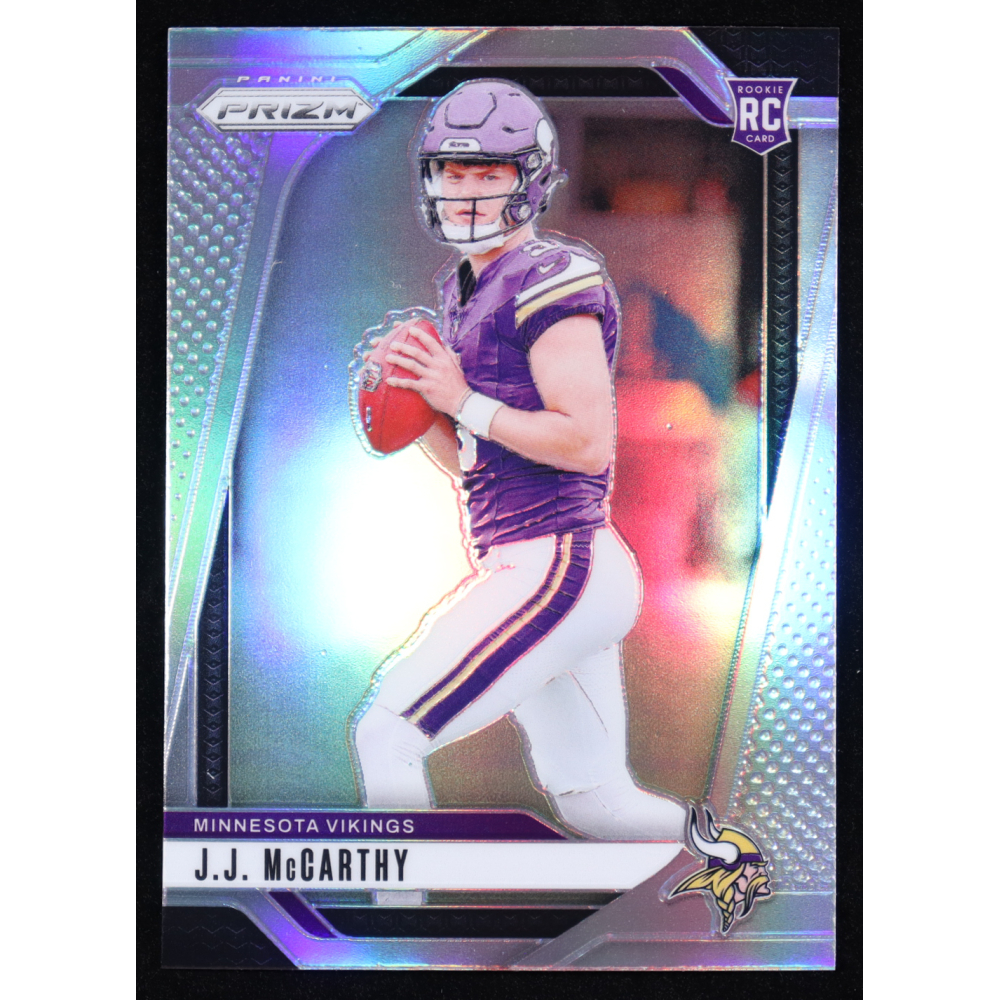 JJ McCarthy 2024 Panini Prizm Prizms Silver #400 RC at PristineAuction.com