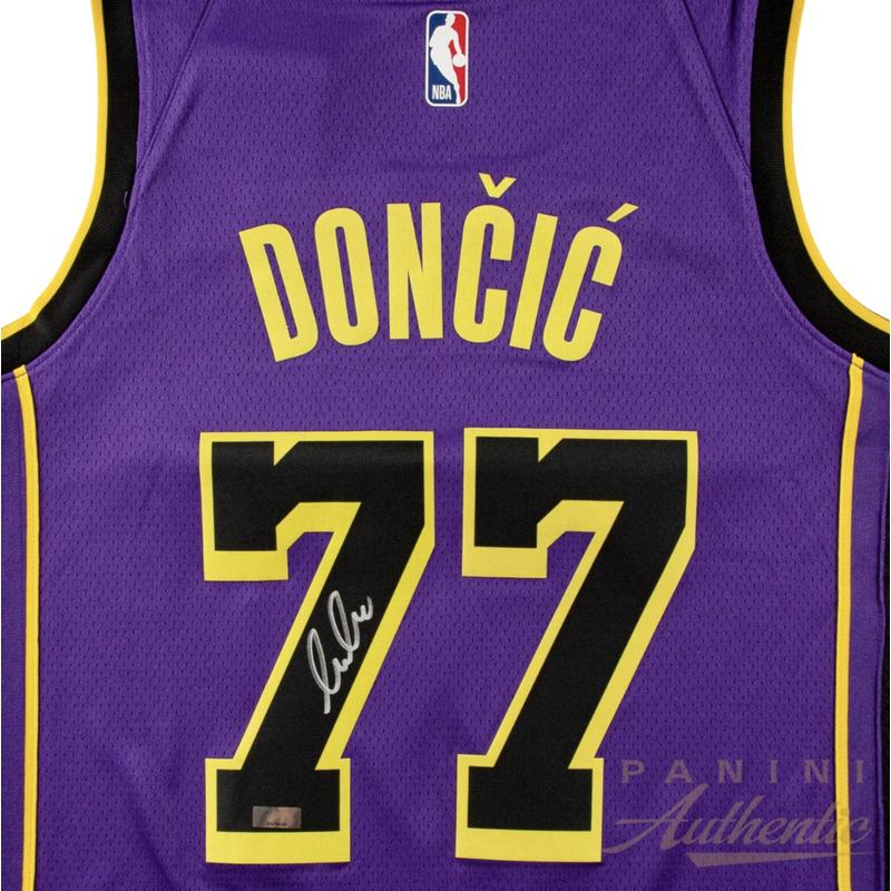 Luka Doncic Signed Lakers Nike Authentic Jersey (Panini) at PristineAuction.com Luka Doncic Signed Lakers Nike Authentic Jersey (Panini) at PristineAuction.com