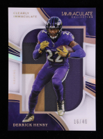Derrick Henry 2025 Immaculate Collection Clearly Immaculate Jerseys Prime #19 #16/49 at PristineAuction.com