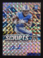 Amon-Ra St. Brown 2021 Panini Mosaic Rookie Scripts #28 RC at PristineAuction.com