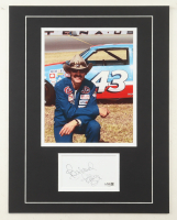 Richard Petty Signed 14x18 Custom Matted Cut Display with Photo (JSA) at PristineAuction.com