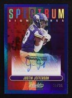 Justin Jefferson 2023 Absolute Spectrum Signatures Blue #1 #31/35 at PristineAuction.com
