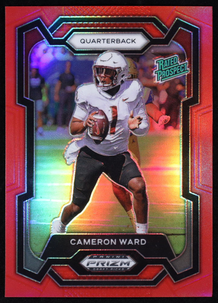 Cameron Ward 2024 Panini Prizm Draft Picks Prizms Red #199 #081/299 RC