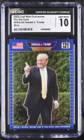Donald J. Trump 2023 Leaf Web Exclusives Pro Set Gold Blue #PSG-28 #11/25 (CGC 10) at PristineAuction.com