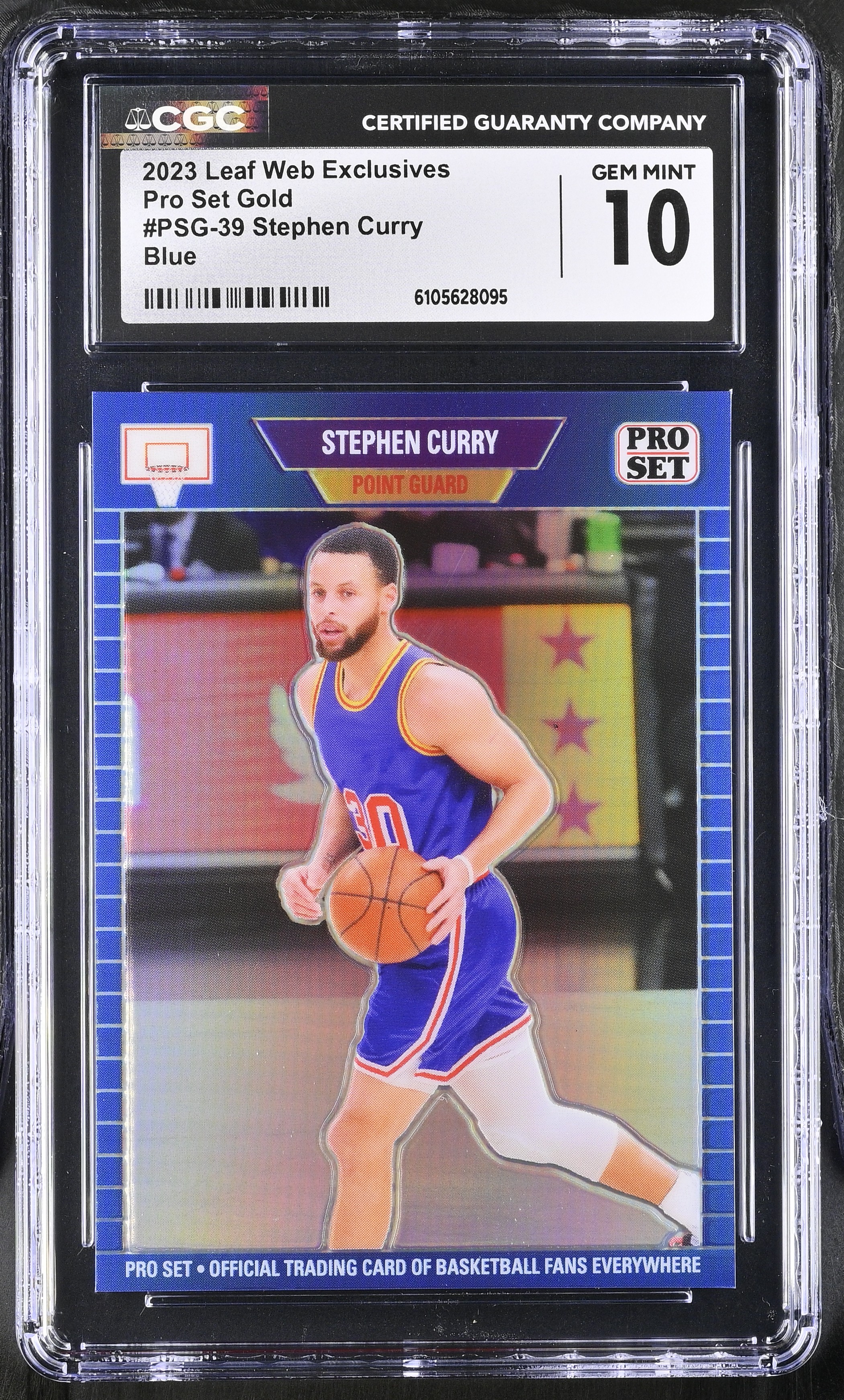 Stephen Curry 2023 Leaf Web Exclusives Pro Set Gold Blue #PSG-39 #17/25 (CGC 10) at PristineAuction.com Stephen Curry 2023 Leaf Web Exclusives Pro Set Gold Blue #PSG-39 #17/25 (CGC 10) at PristineAuction.com