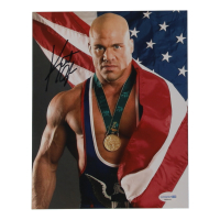 Kurt Angle Signed WWE 8x10 Photo (AutographCOA) at PristineAuction.com