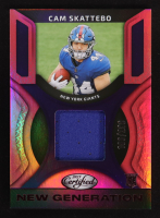 Cam Skattebo 2025 Certified New Generation Jerseys Mirror Pink #4 #163/299 RC at PristineAuction.com