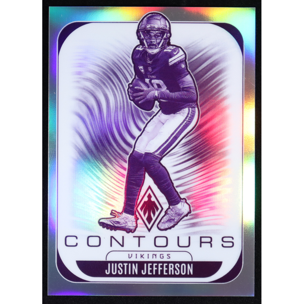 Justin Jefferson 2025 Panini Phoenix Contours #21 at PristineAuction.com