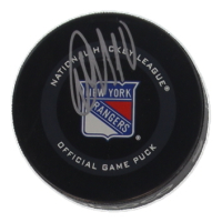 Artemi Panarin Signed Rangers Logo Hockey Puck (Fanatics) at PristineAuction.com