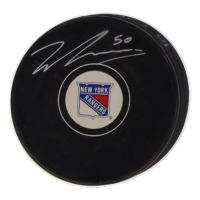 Will Cuylle Signed Rangers Logo Hockey Puck (Beckett) at PristineAuction.com