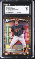 Samuel Basallo 2025 Bowman Chrome Prospects Reptilian Refractor #BCP-109 RC (CGC 9) at PristineAuction.com