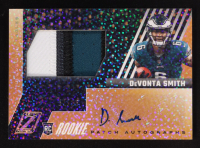DeVonta Smith 2021 Zenith Rookie Patch Autographs Sparkle #91 #11/25 RC at PristineAuction.com