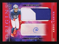 Abdul Carter 2025 Panini Origins Rookie Jumbo Patch Autographs Red #2 #89/99 RC at PristineAuction.com