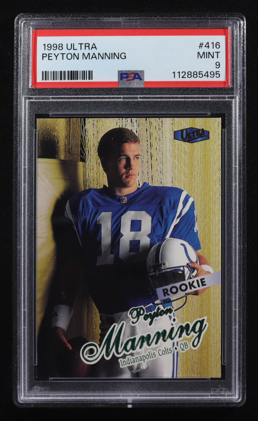 Peyton Manning 1998 Ultra #416 RC (PSA 9) at PristineAuction.com Peyton Manning 1998 Ultra #416 RC (PSA 9) at PristineAuction.com