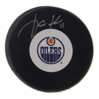 Jari Kurri Signed Oilers Logo Hockey Puck (COJO) at PristineAuction.com