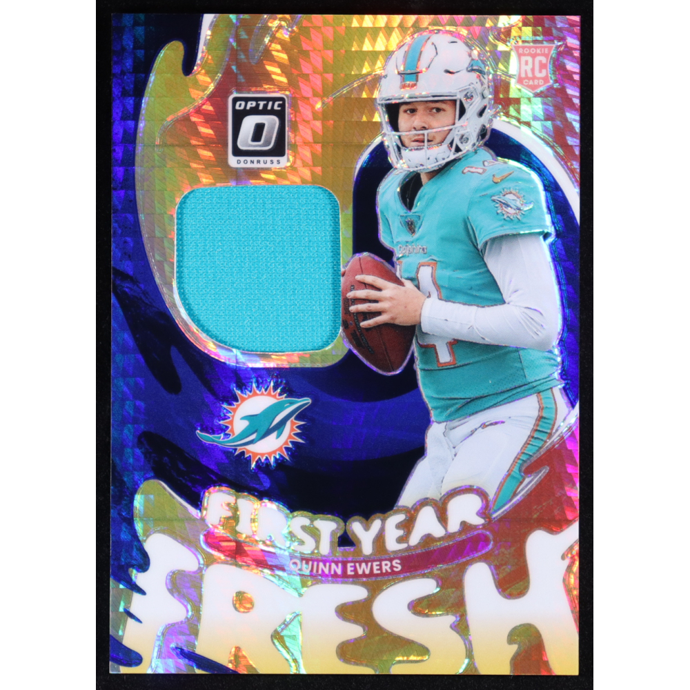 Quinn Ewers 2025 Panini Donruss Optic First Year Fresh #FYFBH-QES RC at PristineAuction.com
