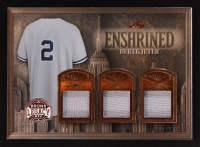 Derek Jeter 2025 Leaf A Bronx Legacy Enshrined Memorabilia Spectrum Bronze Holofoil Game-Used #E3 #39/50 at PristineAuction.com
