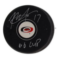 Rod Brind'Amour Signed Hurricanes Logo Hockey Puck Inscribed "06 Cup" (COJO) at PristineAuction.com