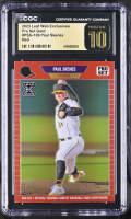Paul Skenes 2023 Leaf Web Exclusives Pro Set Gold Red #PSG-109 #35/89 RC (CGC 10 | Black Label) at PristineAuction.com