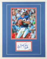 Joe Ferguson Signed 14x18 Custom Matted Cut Display with Photo Inscribed "Bills" (JSA) at PristineAuction.com