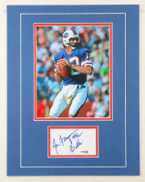 Joe Ferguson Signed 14x18 Custom Matted Cut Display with Photo Inscribed "Bills" (JSA) at PristineAuction.com