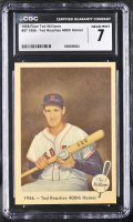 Ted Williams 1959 Fleer Ted Williams #57 1956 Ted Reaches 400th Homer (CGC 7) at PristineAuction.com