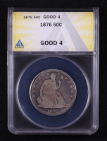 1876 Seated Liberty Silver 50C Half Dollar (ANACS G4) at PristineAuction.com