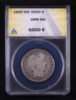 1898 Barber Silver 50C Half Dollar (ANACS G6) at PristineAuction.com