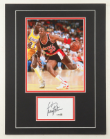 Terry Porter Signed 14x18 Custom Matted Cut Display with Photo (JSA) at PristineAuction.com