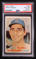 Sandy Koufax 1957 Topps DP #302 (PSA 8)(MC) at PristineAuction.com