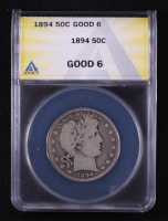 1894 Barber Silver 50C Half Dollar (ANACS G6) at PristineAuction.com