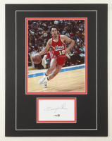 Lenny Wilkens Signed 14x18 Custom Matted Cut Display with Photo (JSA) at PristineAuction.com