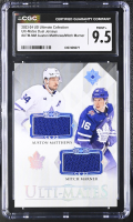 Auston Matthews / Mitch Marner 2023-24 UD Ultimate Collection Ulti-Mates Dual Jerseys #UTM-MM (CGC 9.5) at PristineAuction.com