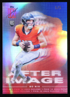 Bo Nix 2024 Topps Signature Class After Image Blue #AI-9 #5/5 RC at PristineAuction.com