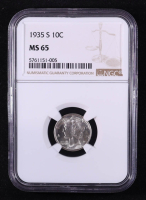 1935-S Mercury Silver 10C Dime (NGC MS65) at PristineAuction.com
