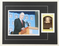 Pat Gillick Signed 14x18 Custom Matted Postcard Display with Photo Inscribed "HOF 2011" (JSA) at PristineAuction.com