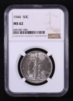 1944 Walking Liberty Silver 50C Half Dollar (NGC MS62) at PristineAuction.com